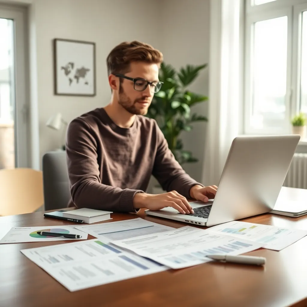 Persoon die automatische betalingen instelt op smartphone